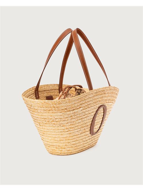 Borsa Macellara Tropea a spalla in paglia intrecciata ORCIANI | B02196TRPCUO