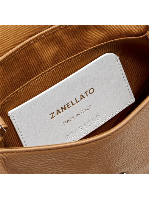 BORSA POSTINA® BABY IN PELLE MARTELLATA BROWN CANTUCCI ZANELLATO | 068010-0040000BABYZ0294