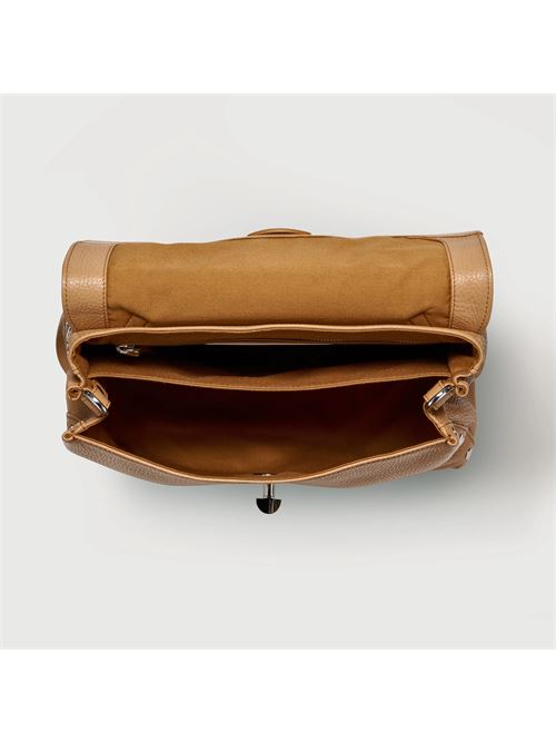 BORSA POSTINA® SMALL IN PELLE MARTELLATA BROWN CANTUCCI ZANELLATO | 068010-0040000SZ0294