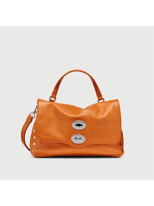BORSA POSTINA® SMALL IN PELLE MARTELLATA ORANGE SPUMA ZANELLATO | 068010-0040000SZ0301