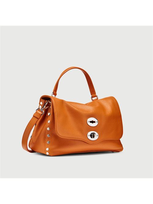 BORSA POSTINA® SMALL IN PELLE MARTELLATA ORANGE SPUMA ZANELLATO | 068010-0040000SZ0301