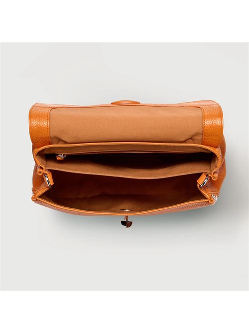BORSA POSTINA® SMALL IN PELLE MARTELLATA ORANGE SPUMA ZANELLATO | 068010-0040000SZ0301