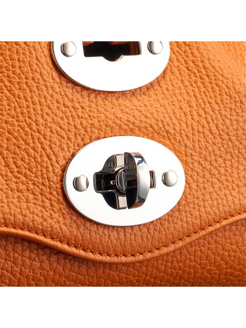 BORSA POSTINA® SMALL IN PELLE MARTELLATA ORANGE SPUMA ZANELLATO | 068010-0040000SZ0301