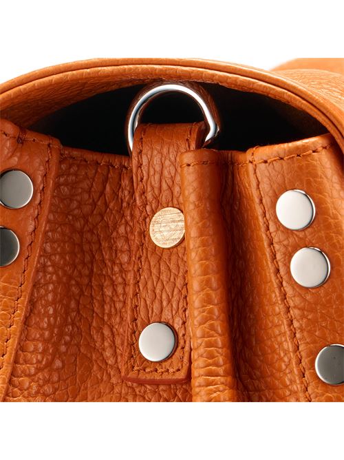 BORSA POSTINA® SMALL IN PELLE MARTELLATA ORANGE SPUMA ZANELLATO | 068010-0040000SZ0301