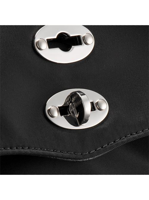 BORSA POSTINA® BABY IN TESSUTO NYLON BLACK NERO ZANELLATO | 068010-2000000BABYZ0001