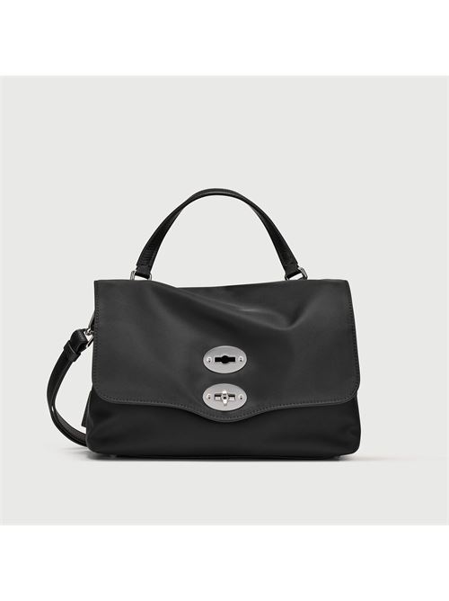 BORSA POSTINA® SMALL IN TESSUTO NYLON BLACK NERO ZANELLATO | 068010-2000000SZ0001