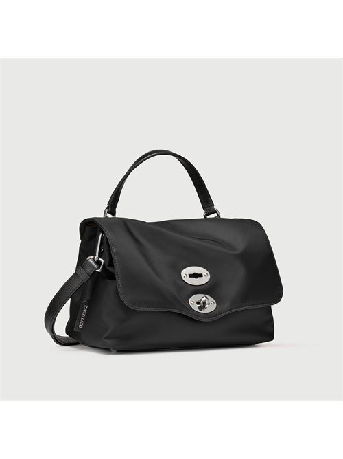BORSA POSTINA® SMALL IN TESSUTO NYLON BLACK NERO ZANELLATO | 068010-2000000SZ0001