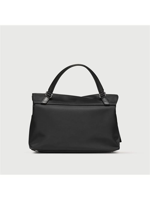 BORSA POSTINA® SMALL IN TESSUTO NYLON BLACK NERO ZANELLATO | 068010-2000000SZ0001