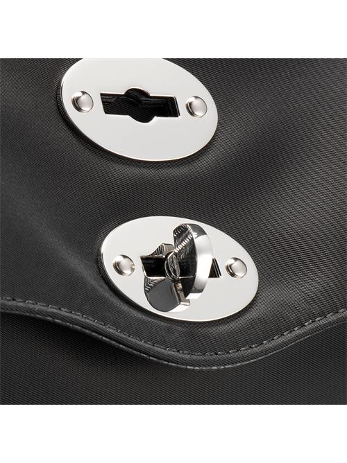 BORSA POSTINA® SMALL IN TESSUTO NYLON BLACK NERO ZANELLATO | 068010-2000000SZ0001