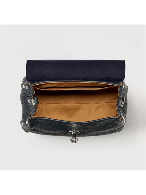 BORSA POSTINA® BABY IN PELLE MARTELLATA BLUE SARDINIA ZANELLATO | 068090-1120000BABYZ0585
