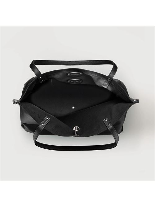 BORSA A' SPASSO® MEDIUM IN PELLE LISCIA BLACK LAVAGNA ZANELLATO | 068790-1910000MZ0001