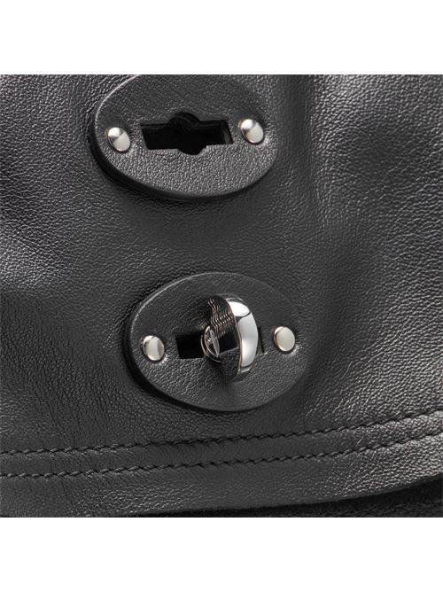 BORSA A' SPASSO® MEDIUM IN PELLE LISCIA BLACK LAVAGNA ZANELLATO | 068790-1910000MZ0001