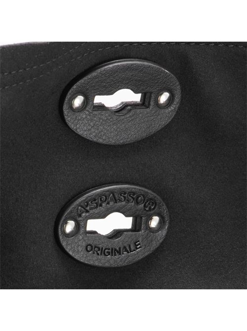 BORSA A' SPASSO® MEDIUM IN PELLE LISCIA BLACK LAVAGNA ZANELLATO | 068790-1910000MZ0001