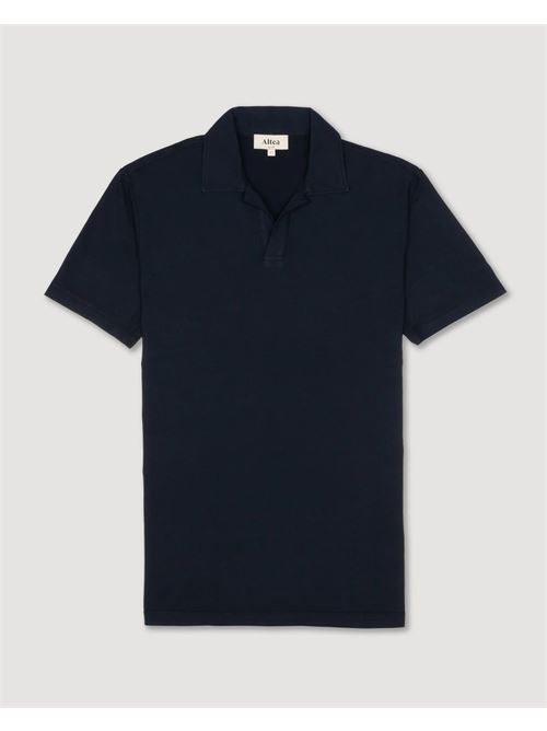 Polo collo aperto Dennis in jersey di cotone, blu - Navy ALTEA | 265515501