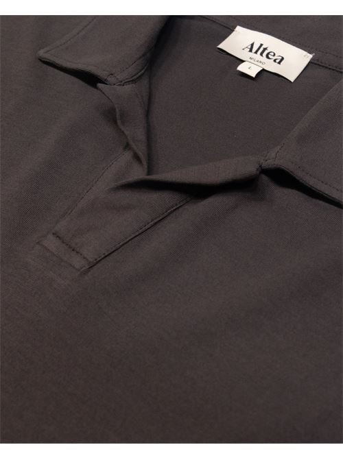 Polo collo aperto Dennis in jersey di cotone, marrone - Moro ALTEA | 265515538