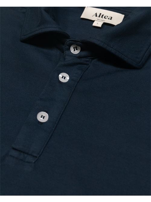 Polo Greg in jersey di cotone elasticizzato, blu - Navy ALTEA | 265516001