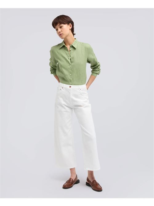 PANTALONE IN DENIM DI COTONE - BIANCO ASPESI | 0119D03485071