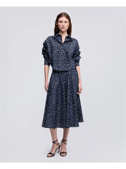 CAMICIA IN CHAMBRAY DI COTONE GIAPPONESE STAMPATO - ANIMALIER ASPESI | 5405D08970998