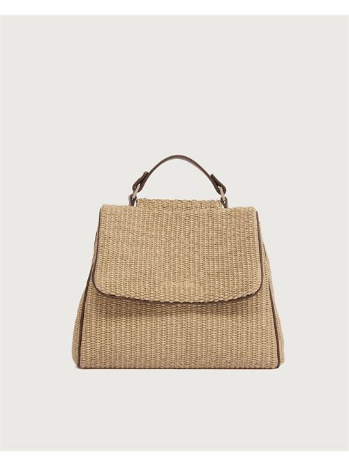 Borsa Sveva Zanzibar Small a mano in tessuto e pelle ORCIANI | B01999ZNZBIS