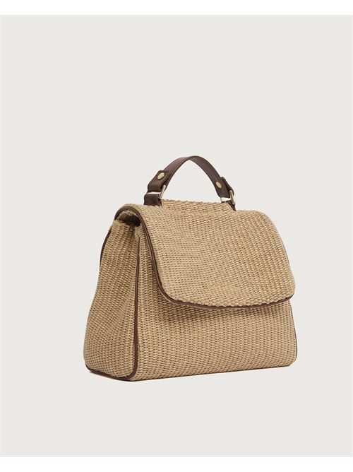 Borsa Sveva Zanzibar Small a mano in tessuto e pelle ORCIANI | B01999ZNZBIS