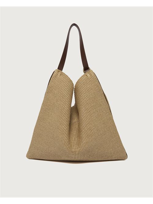 Borsa Todo Zanzibar Large a spalla in tessuto e pelle ORCIANI | B02194ZNZBIS