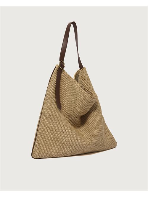 Borsa Todo Zanzibar Large a spalla in tessuto e pelle ORCIANI | B02194ZNZBIS
