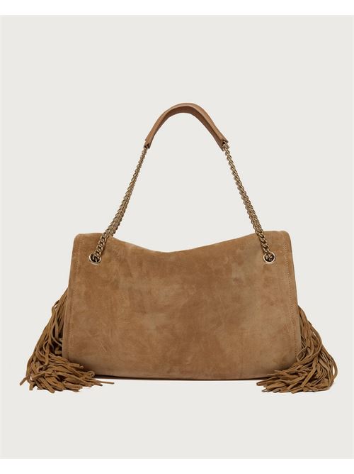 Borsa Venus Peach Fringe Midi a spalla in suede ORCIANI | B02212PFGBIS