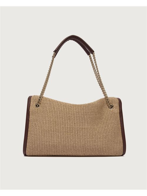 Borsa Venus Zanzibar Midi a spalla in tessuto e pelle ORCIANI | B02212ZNZBIS