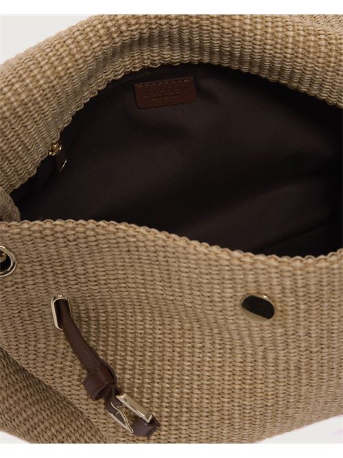 Borsa Venus Zanzibar Midi a spalla in tessuto e pelle ORCIANI | B02212ZNZBIS