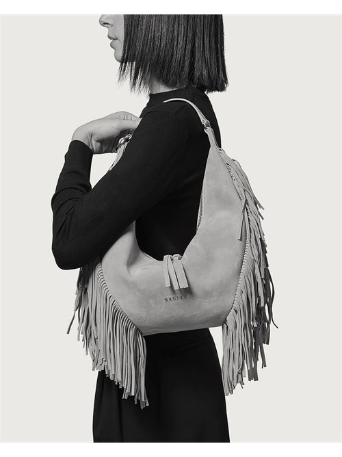 Borsa Isola Peach Fringe Small a spalla in suede ORCIANI | B02227PFGBIS