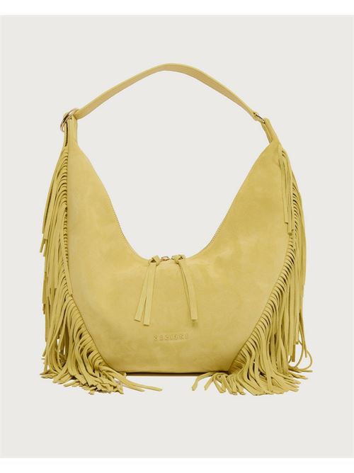 Borsa Isola Peach Fringe Small a spalla in suede ORCIANI | B02227PFGCED