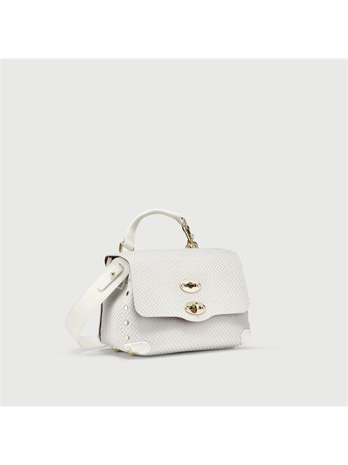 BORSA POSTINA® BABY IN PELLE CASSATA AMORETTO BIANCO ZANELLATO | 068000-2200000BABYZ1196