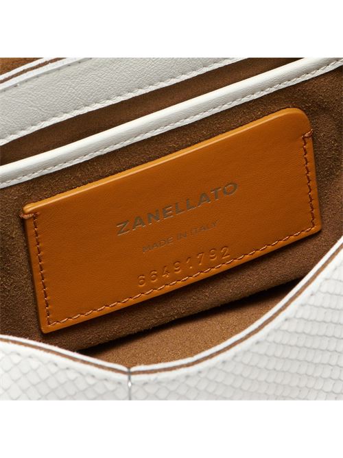 BORSA POSTINA® BABY IN PELLE CASSATA AMORETTO BIANCO ZANELLATO | 068000-2200000BABYZ1196