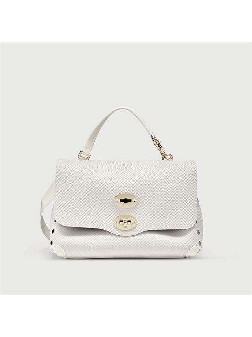 BORSA POSTINA® PICCOLA SMALL IN PELLE AMORETTO BIANCO CASSATA ZANELLATO | 068000-2200000SZ1196