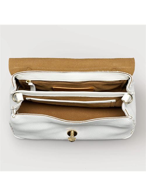 BORSA POSTINA® PICCOLA SMALL IN PELLE AMORETTO BIANCO CASSATA ZANELLATO | 068000-2200000SZ1196