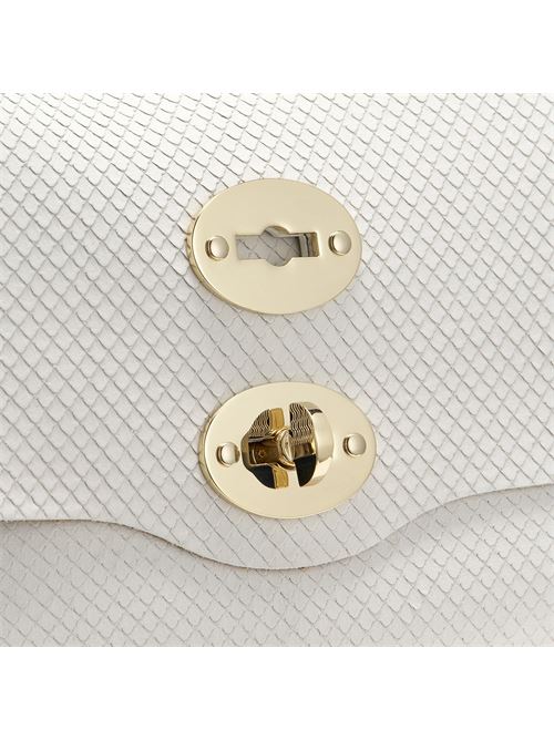 BORSA POSTINA® PICCOLA SMALL IN PELLE AMORETTO BIANCO CASSATA ZANELLATO | 068000-2200000SZ1196