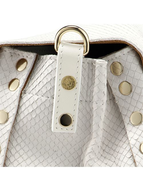 BORSA POSTINA® PICCOLA SMALL IN PELLE AMORETTO BIANCO CASSATA ZANELLATO | 068000-2200000SZ1196