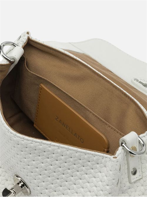 BORSA POSTINA® BABY IN PELLE VENISSA HOME SPECIAL WHITE CIMA ZANELLATO | 068010-2190000BABYZ1170