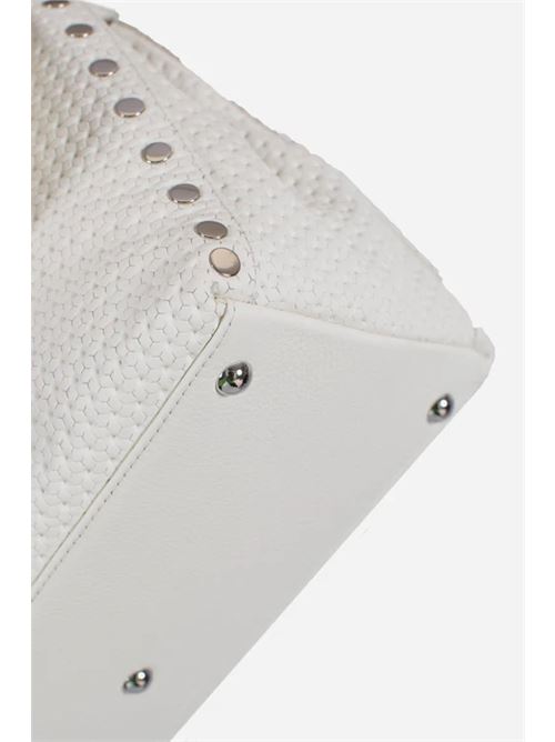 BORSA POSTINA® PICCOLA SMALL IN PELLE VENISSA HOME SPECIAL WHITE CIMA ZANELLATO | 068010-2190000SZ1170